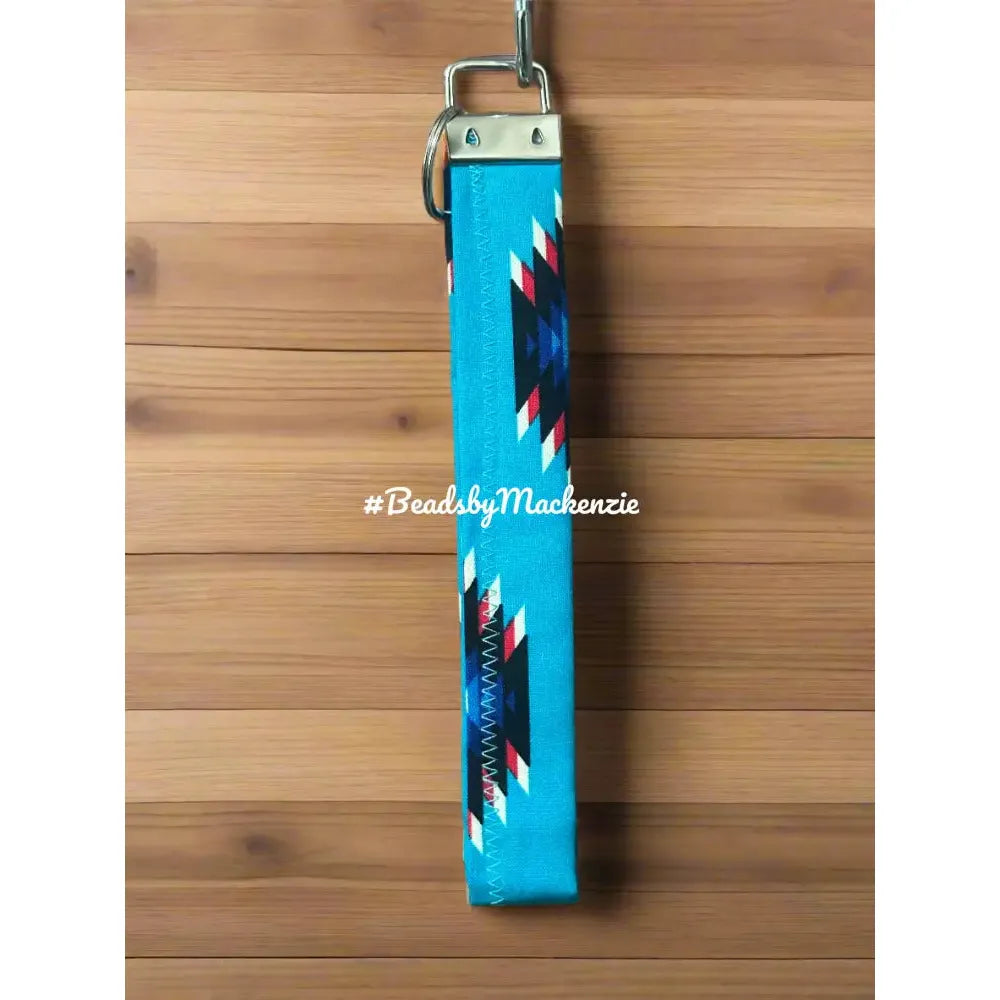 Native Print Wristlet Silver