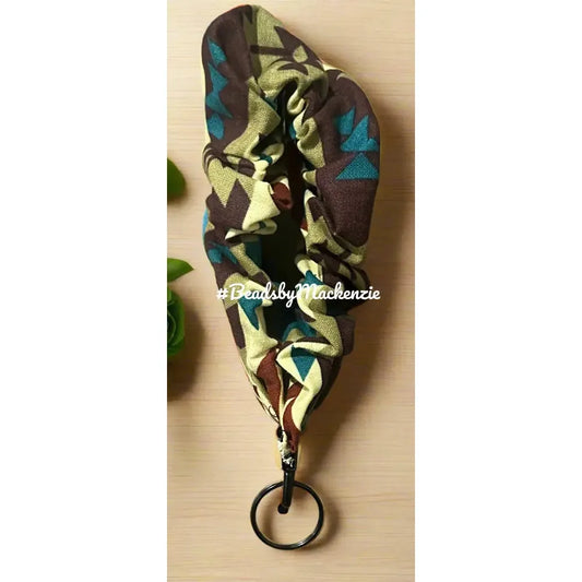 Native Print Scrunchie Wristlet